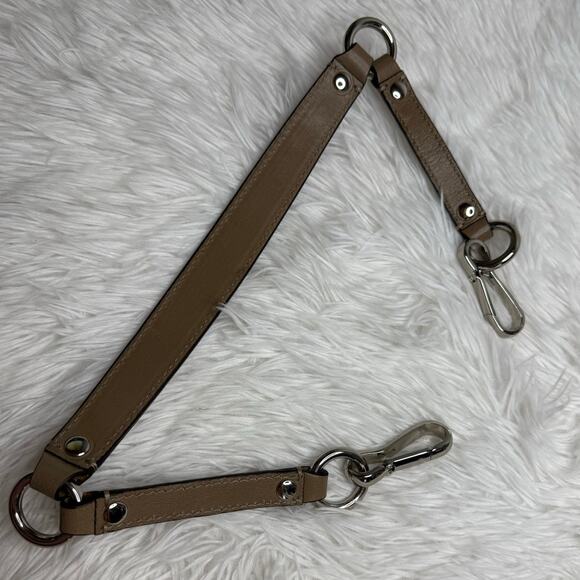 Coach Brown Silver Shoulder Replacement Strap - Picture 2 of 6